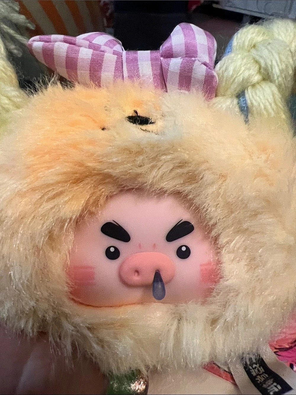 Sunny Braids!  NeZha 2 Dress Up Party Series Nezha's Pig Edition Vinyl Plush Dol - Picture 2 of 3